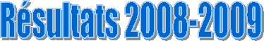 R�sultats 2008-2009